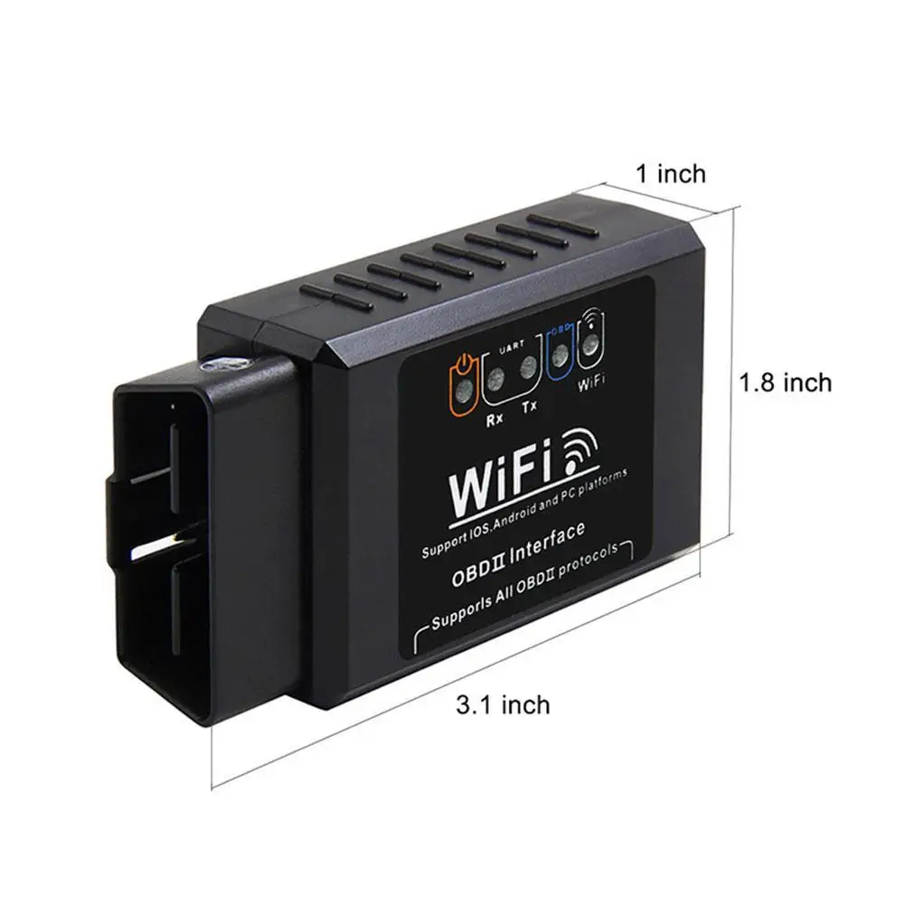 V1.5 ELM327 автомобильный Wi-Fi OBD 2 OBD2 OBDII сканирующий инструмент Foseal сканер адаптер проверочный светильник двигателя диагностический инструмент для iOS и Android