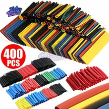 400PCS/Lot Polyolefin Heat Shrink Tube Set 8 Sizes 1-14mm 2:1 Heat Shrink Tubing Insulation Shrinkable Tube Wire Cable