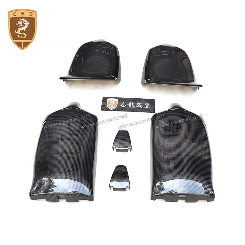 

Модное заднее сиденье OEM стиль 6 шт./компл. для Tesla Model X Настоящее сухое углеродное волокно заднее сиденье оригинальные зарядные автомобильные аксессуары 00675