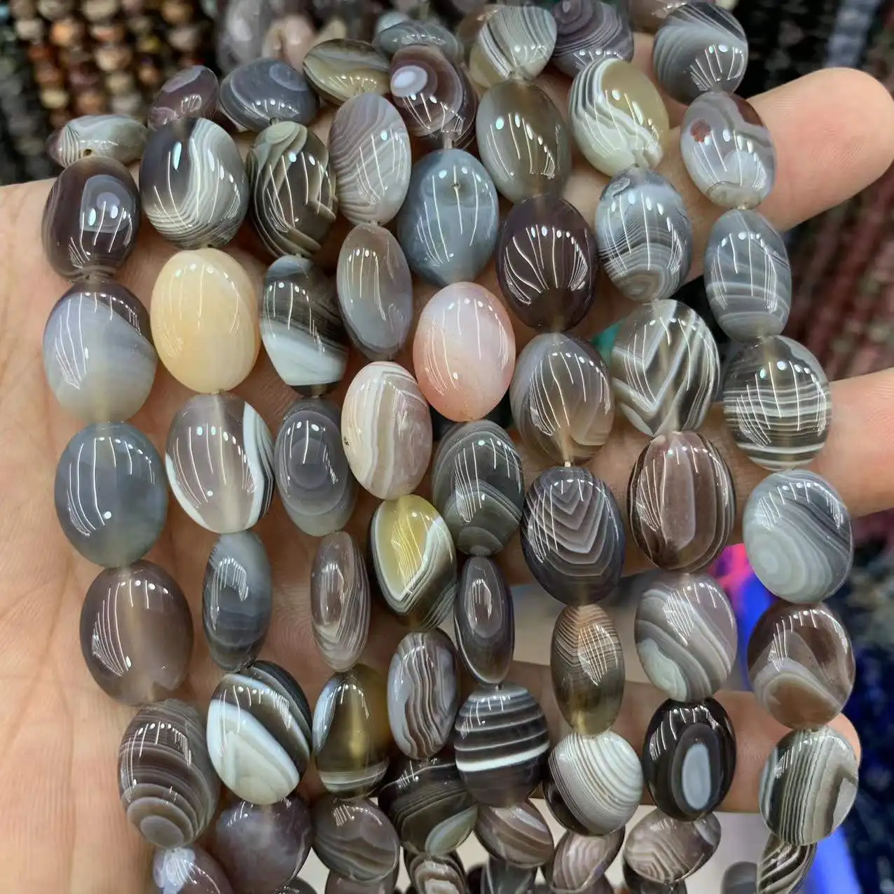 

Natural Botswana Agates/Sardonyx Stone Beads Gem stone Diy Loose Beads For Jewelry Making Strand 15" Wholesale !