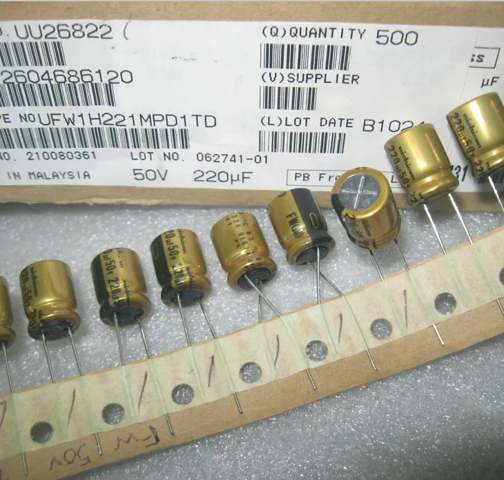 30pcs/Lot Original nichicon FW series fever audio aluminum electrolytic capacitor free shipping