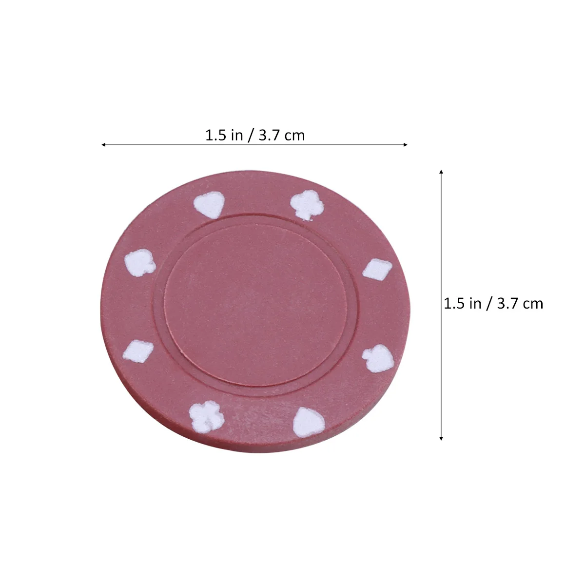 100pcs Poker Chips Round Creative Casino Chips For Maths Playing Games Bingo Chips For Game Poker Game