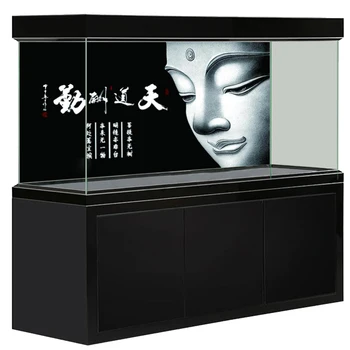 

[JX-1010] Fish Tank Background HD Calligraphy Series Aquarium Sticker Mural Decoration Painting Pattern Size Can Be Customized