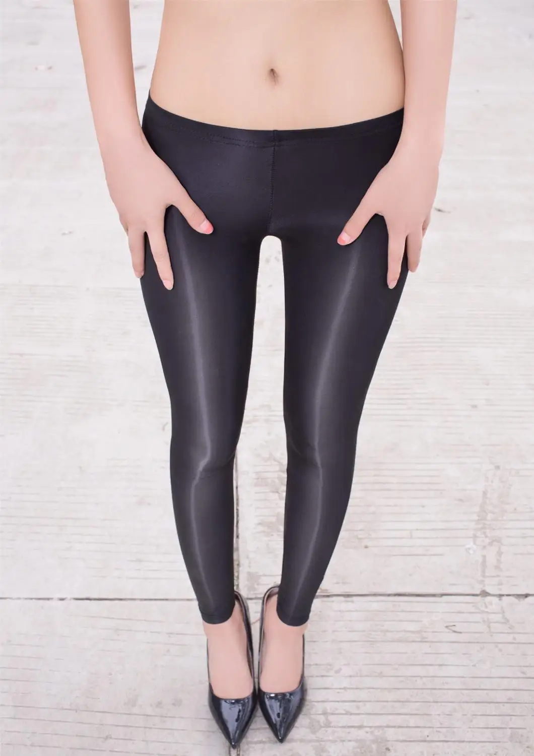 Sexy Crotchless Leggings See Through Transparent Exotic Hot Pencil