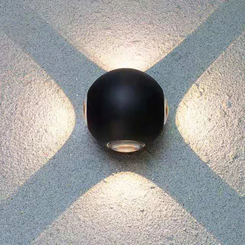 Indoor Lighting LED Spherical Wall Lamp IP65 Waterproof  Outdoor Aluminum Wall Light Surface Mounted Cube LED Garden Porch Light