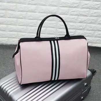 

Women Luggage Duffel Bag Handbag Sport Gym Shoulder Bag Fitness Training Bags Gym Package Yoga Handbags L Blue