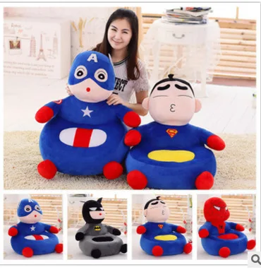 Cartoon Lazy Crayon Sofa Seat Kids' Sofa Superman Baby Nursery Plush Toys Tatami