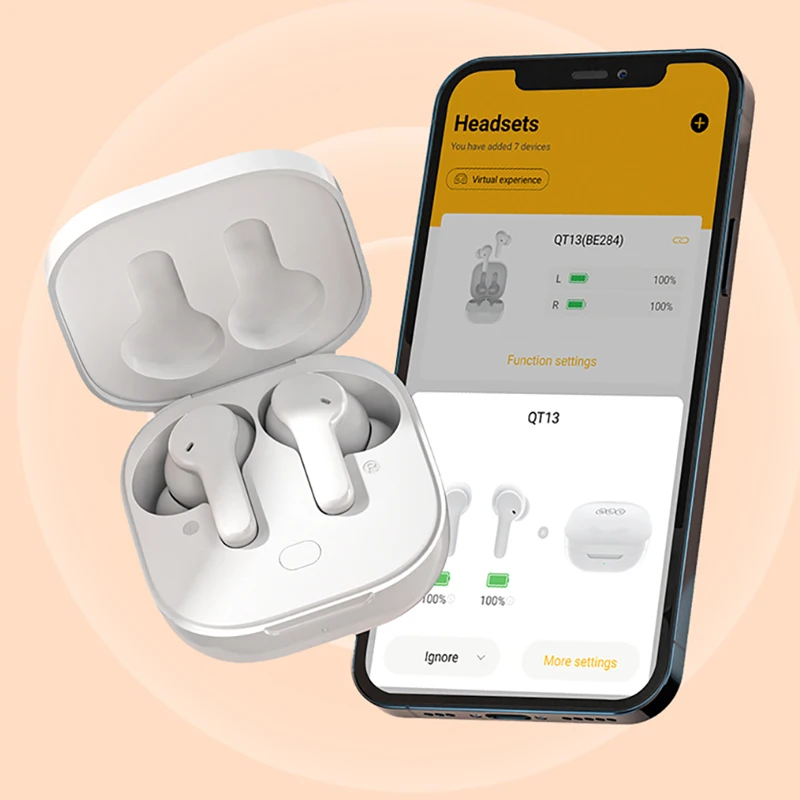 Fones de Ouvido sem Fio Bluetooth Microfones Enc Chamada hd Controle Toque Carga Rápida Qcy T13 Tws 4 - Image 4