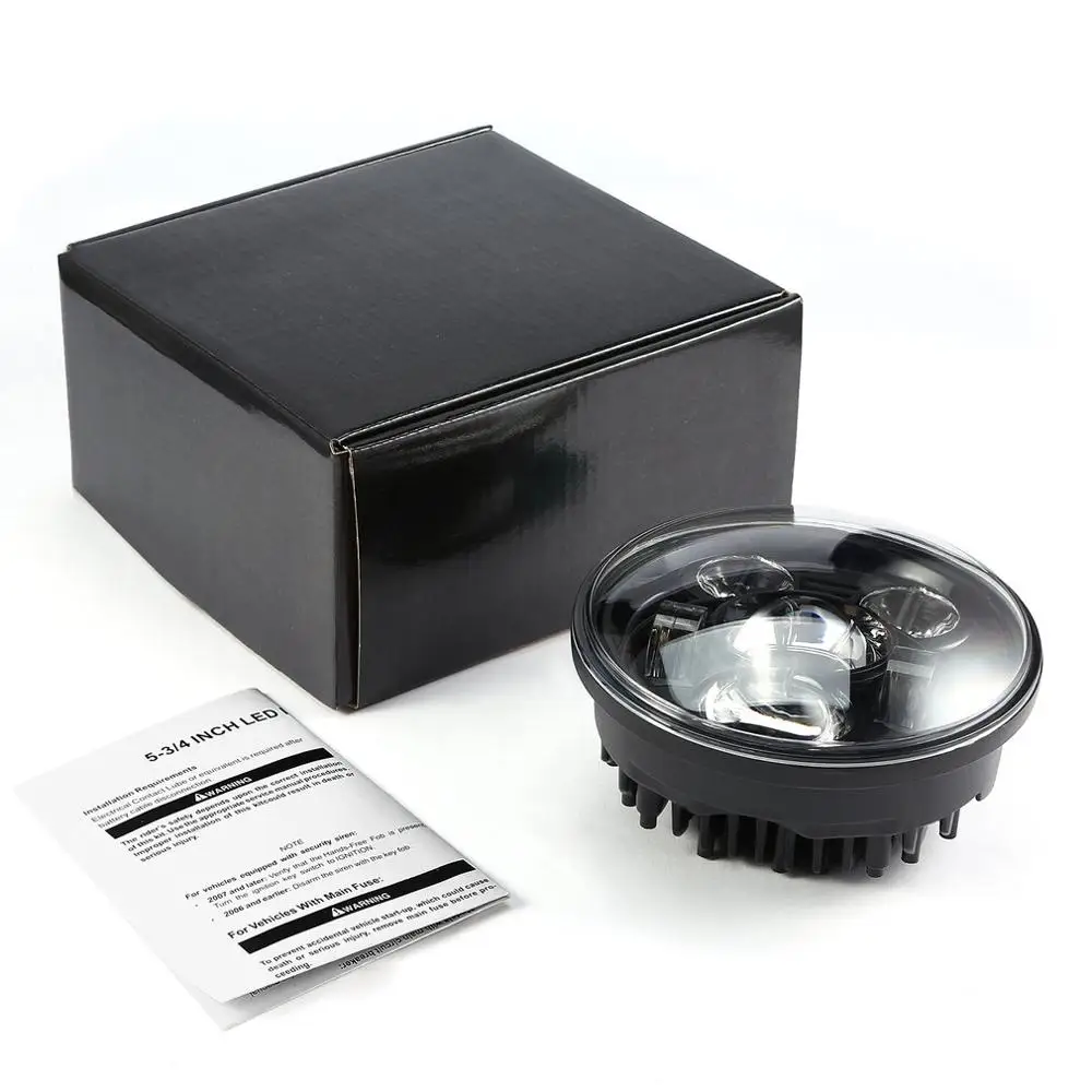 

6500K 40W DC12-30V Super Bright Shock-proof Waterproof Aluminum Housing Round LED Headlamp Bulb Motorcycle