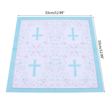 

40Pcs Peace Dove Cross Paper Napkins Santa Communion Party Religious Hand Towel GXMA