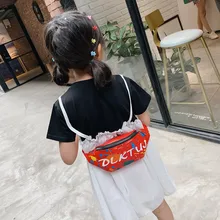 Детская поясная сумка для мальчиков и девочек, одноцветная модная поясная сумка с карманами, мини-сумка на плечо для детей