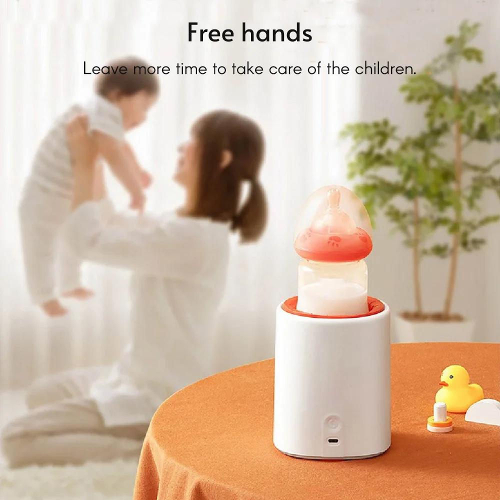 Automatic Baby Milk Bottle Shaker Portable Electric Feeding Bottle Shake Machine Milk Powder Blender Mixer Built-in Battery