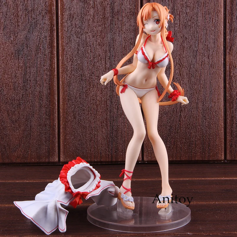 SAO Sword Art онлайн Асуна в купальнике Ver. 1/7 Масштаб ПВХ Yuuki Асуна фигурка Коллекционная модель игрушки