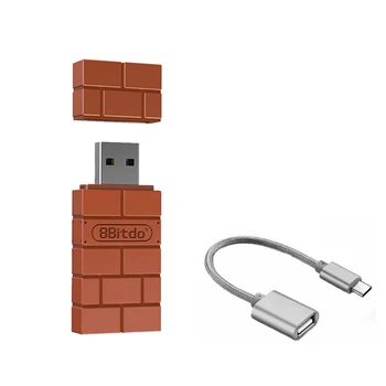 

8BitDo USB Wireless Bluetooth Adapter for Windows Mac Raspberry Pi Nintendo Switch Support PS3 Xbox One Controller for Switch