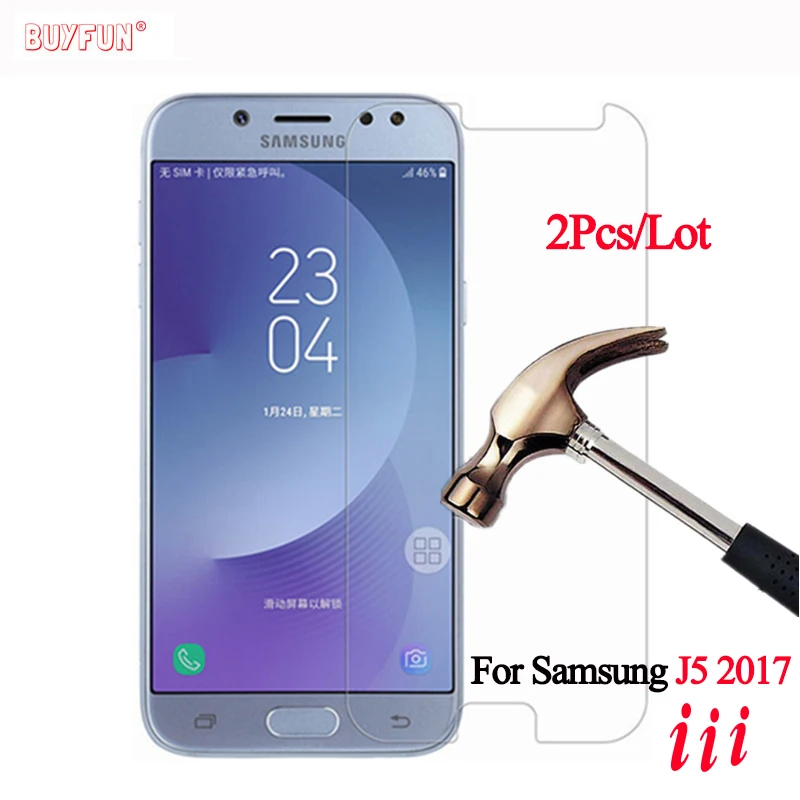 2 шт. закаленное стекло для Samsung Galaxy J5 2017 защита экрана J4 J6 Plus защитное J 5 6 J4Plus J6Plus