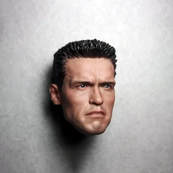

1/6Scale Tough Male Arno Terminator Robot T800 Camouflage Version Head Sculpt Carving Headplay for 12" Action Figure Body