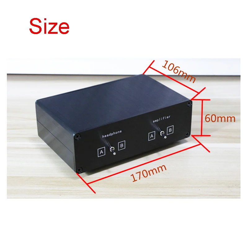 Size W320 H55 L246 All Aluminum Power Amplifier Chassis Preamp DAC Decoding Headphone Amplifier Case BZ3205 DIY AMP Chassis