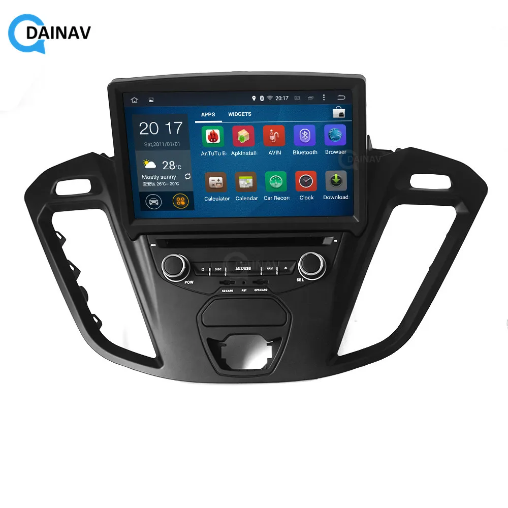2Din стерео приемник автомобильный gps-навигация dvd-плеер для FORD Tourneo Ford Transit 950 1580 350