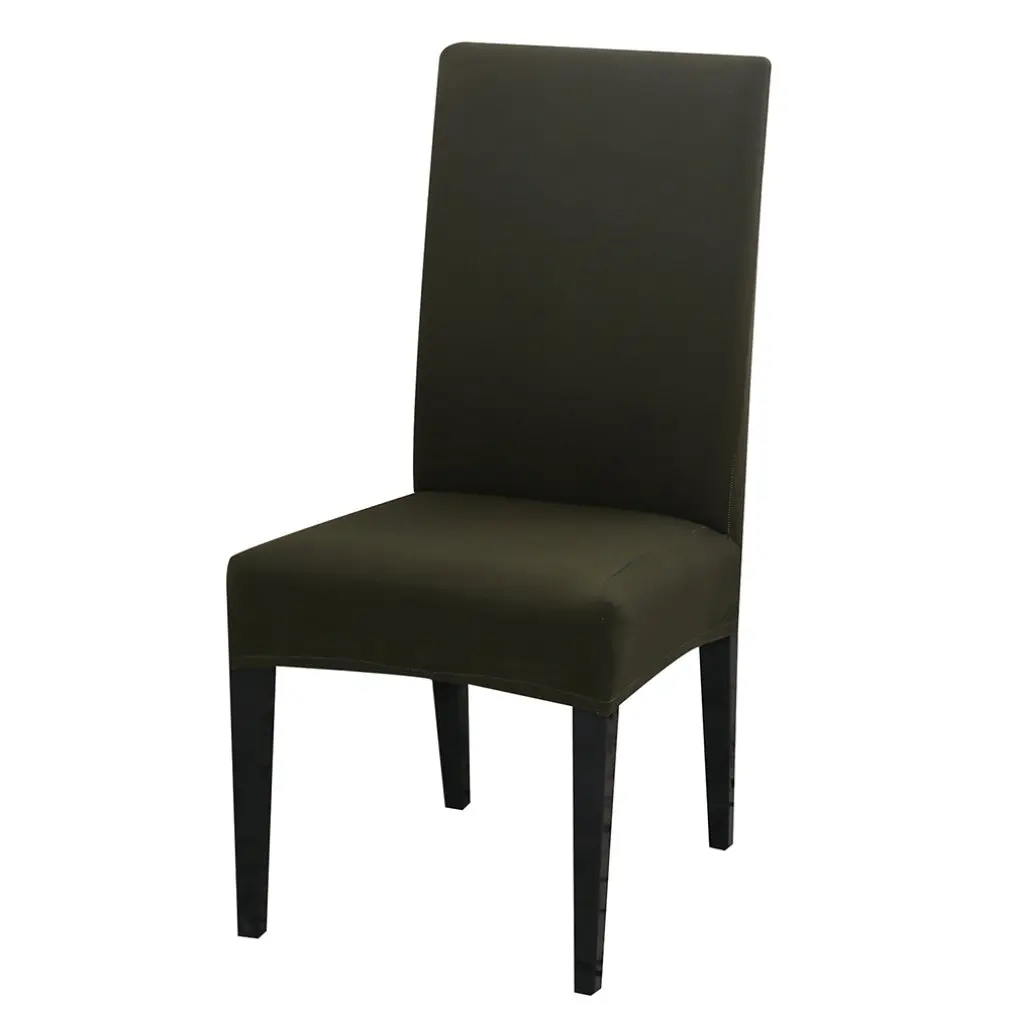 Крепкий стул Универсальный Размер Эластичный стул из полиэстера защитный чехол для гостиницы Свадебная вечеринка банкетное застолье номер сиденья - Цвет: gray green