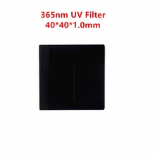 40*40*1 мм 365 нм ZWB2 UG1 УФ-фильтр для пропуска Ультрафиолетовый ленточный стеклянный U-360