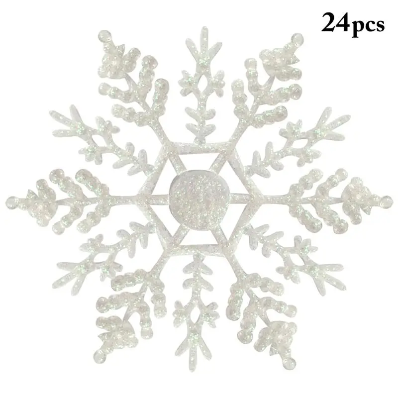 24 шт Рождественское украшение Снежинка Рождество День рождения свадебное