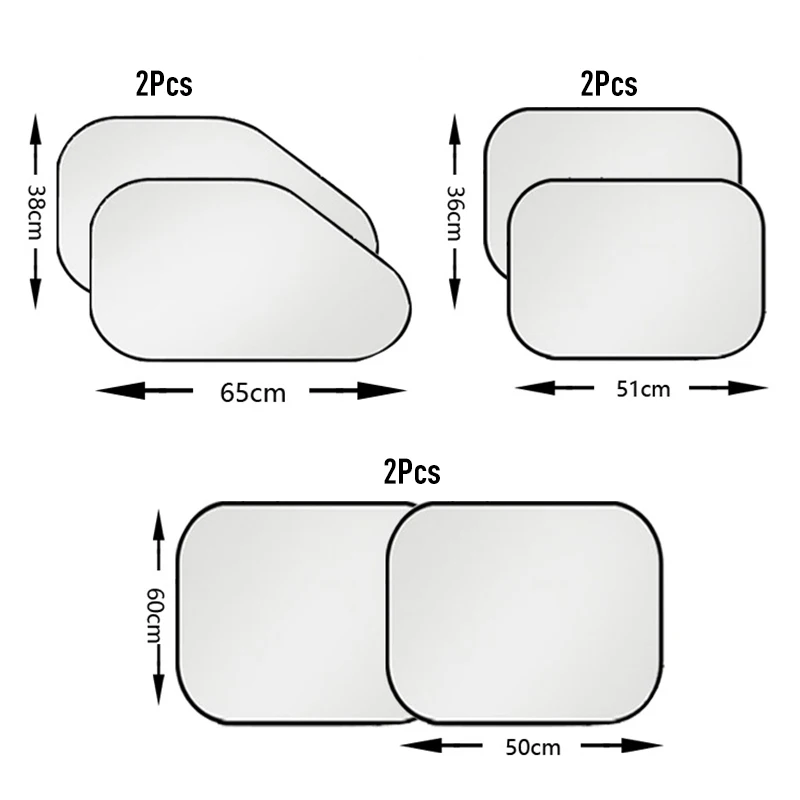140*75cm Car Window Sunshade Front File Thickening Laser Season Sun Protection Sun Visor For Car SUV Off-road