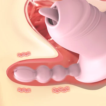Licking Sucking Vibrator For Women Wearable Dildo Remote G Spot Vagina Massager Clit Stimulator Vibrating Anal Butt Plug Sex Toy 4