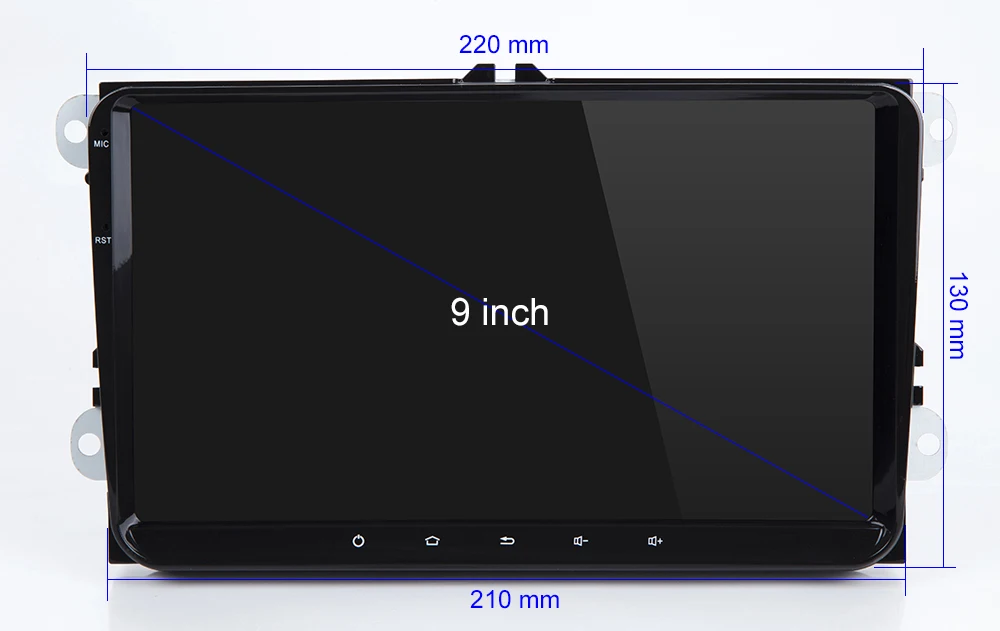 Android 10 автомобильный мультимедийный плеер для сиденья Altea Leon Toledo volkswagen VW Passat Skoda серии gps Стерео Радио Навигация, 2 DIN