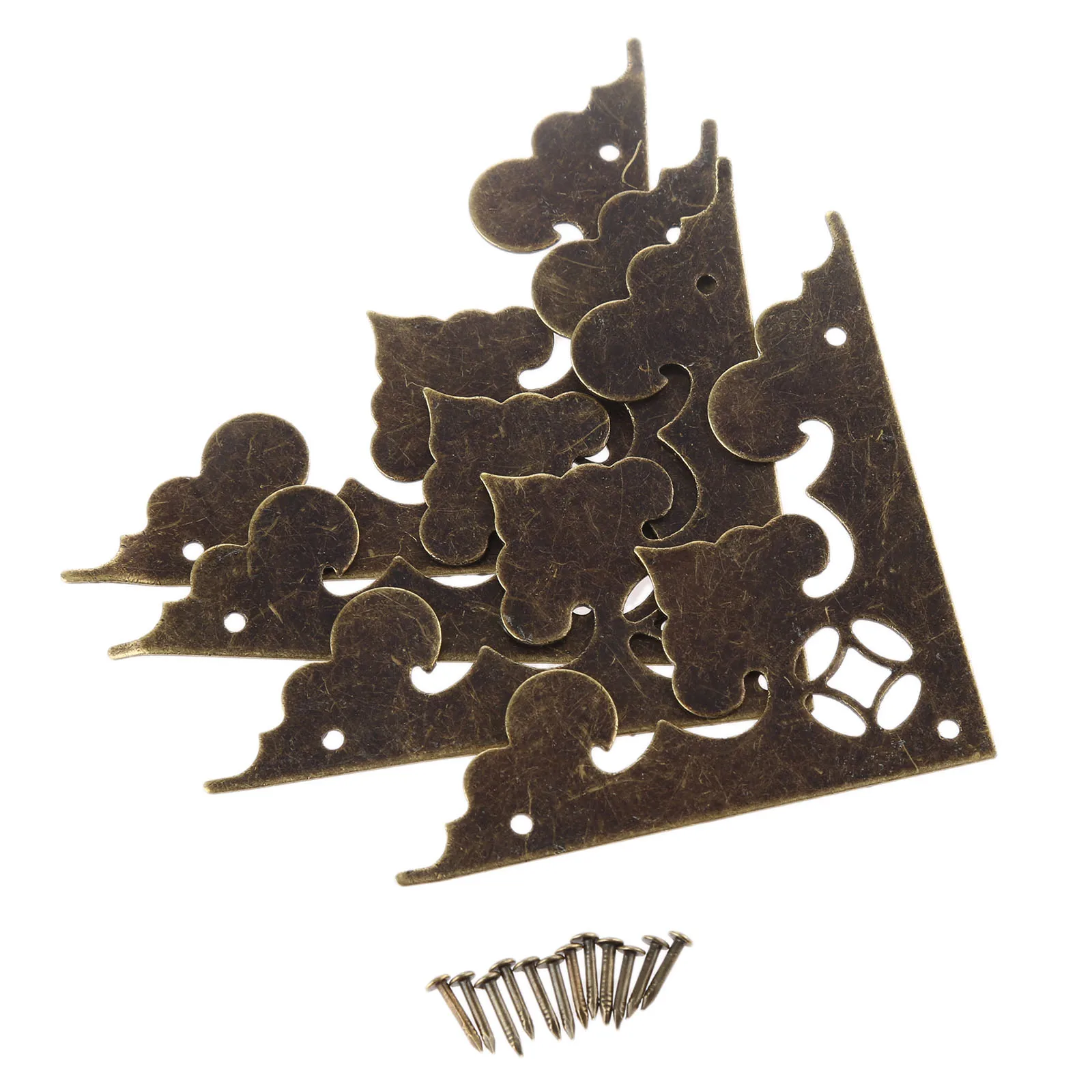 Furniture Corner Protector Decorative Corner Cover Metal Decorative Protectors 4Pcs