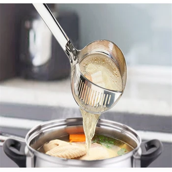 

Kitchen Accessories Stainless Steel Removable Hot Pot Soup Spoon Cooking Tools Double Colander Set Kitchenware Kitchen Gadgets