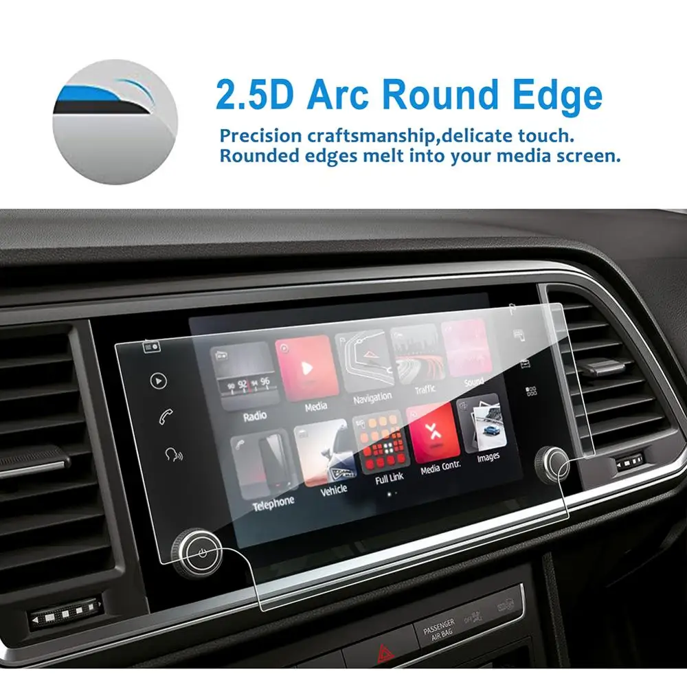 RUIYA Car Screen Protector For Ateca FR Navigation System Plus 8 Inch 2020 GPS Display Vehicle Interior Stickers Accessories | Электроника