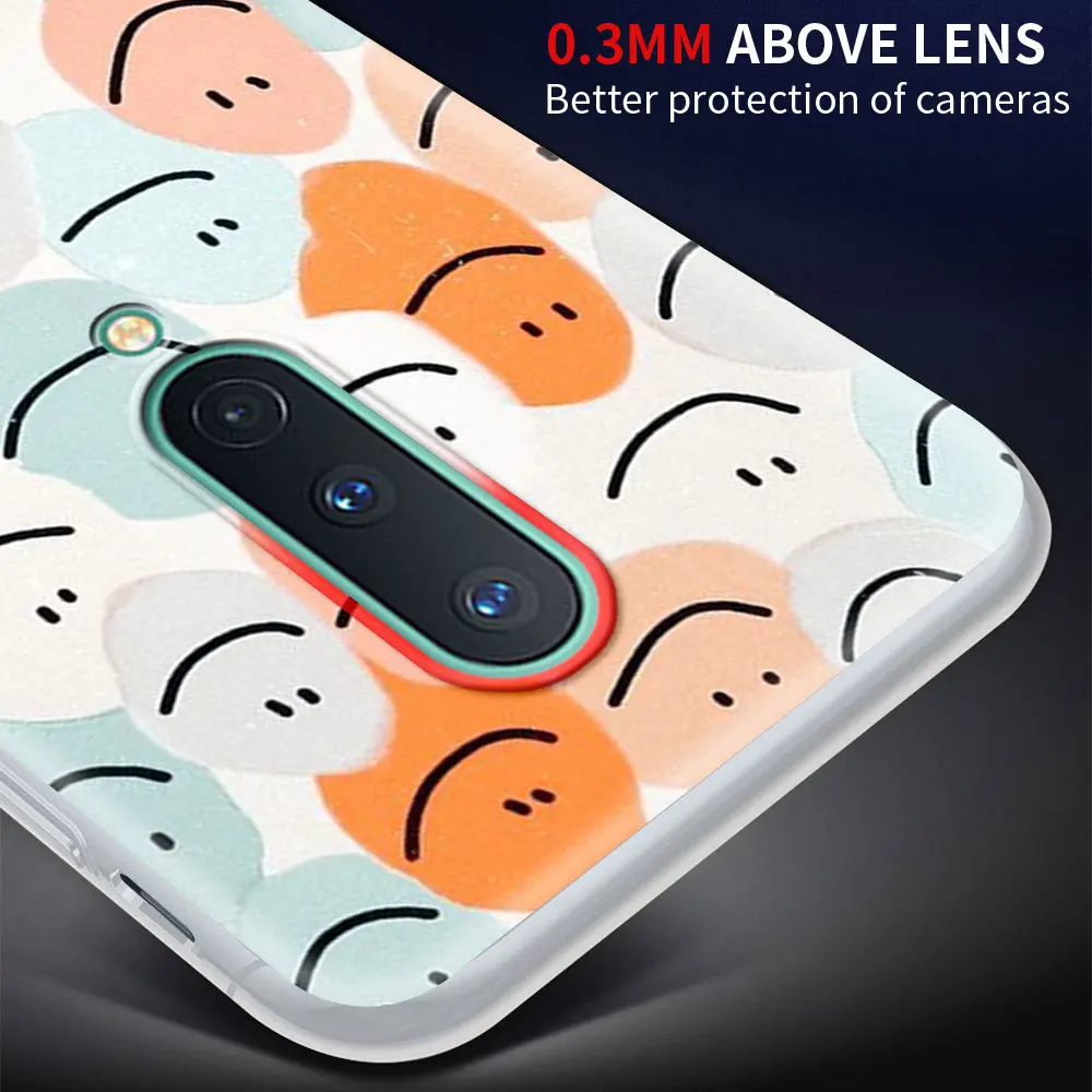 Art Retro Abstract Geometry Matte Soft Phone Case For OnePlus 7 7T 8 Pro 8T 5G 9 9R One Plus Z Nord N10 N100 Back Cover Coque