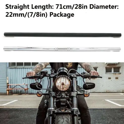7/" 22 мм* 71 см Мотоцикл Универсальный Ретро плоский руль прямая ручка бар для Yamaha Honda Suzuki Aprilia BMW Ducati Винтаж