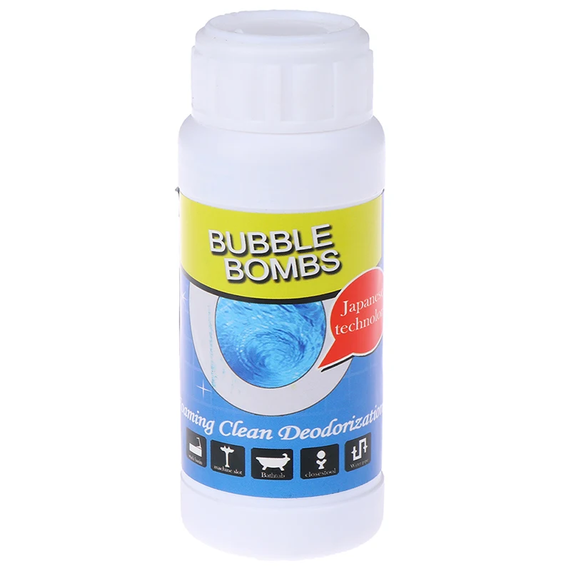 New Quick Foaming Toilet Cleaner Magic Bubble Bombs 1 Bottle 100g Fast Foam Dredging Agent Toilet Cleaners Household