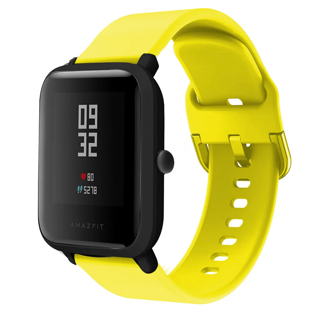 Спортивный ремешок для наручных часов для Xiaomi Huami Amazfit Bip Lite Youth GTS GTR 42 мм ремешок для часов 20 мм переносной браслет для наручных часов