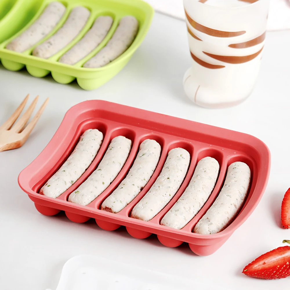 Силиконовая форма для хот догов DIY колбасная яичная коробка колбасы Кухонное