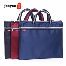 Синий Бизнес ПВХ большой емкости износостойкий Портфель Мужская Сумка сплошной цветной многослойный Оксфорд Офисные сумки бизнес сумка