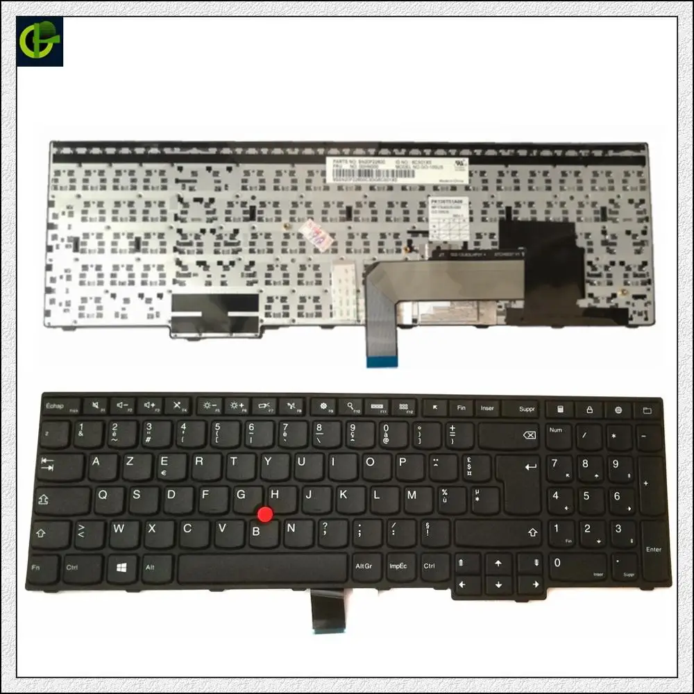 Francês Azerty teclado para lenovo thinkpad edge e550 e550c e555 e555c e560 e560p e565 sn20f22485 00hn085 00hn085 nsk-z50st FR
