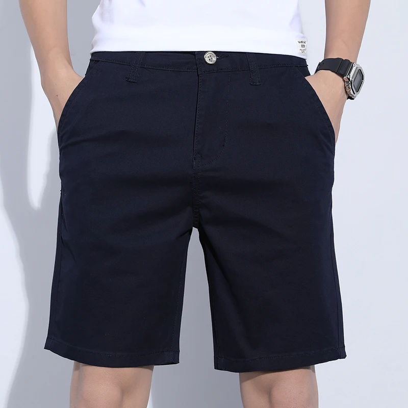 mens casual summer shorts 5 Colors Classic Style Men's Slim Shorts 2021 Summer New Business Fashion Thin Stretch Short Casual Pants Male Beige Khaki Gray best casual shorts for men Casual Shorts