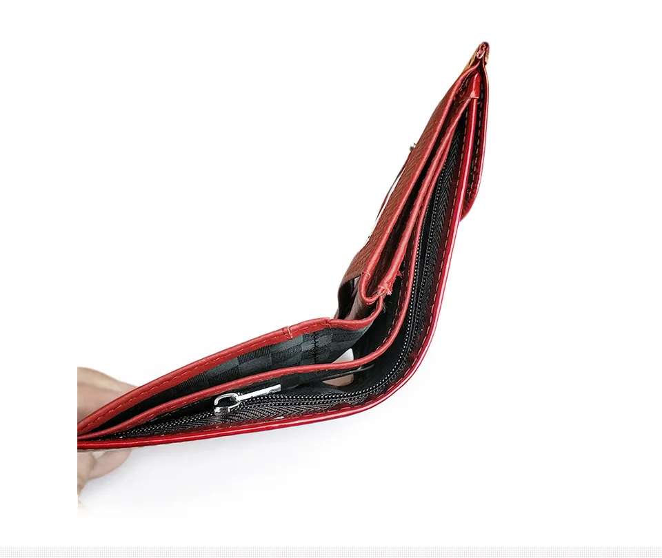 Koop 2019 Nieuwe Vrouwelijke Portemonnee Vintage Mode Vrouwen Portefeuilles GenuineLeather Korte Portemonnee Geld Tas Broekzak Dames Portemonnee Meisjes Portefeuilles