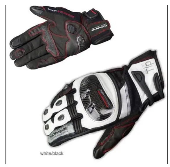 Komine GK-193 гоночный кожаный комплект с перчатками для вождения мотоцикла перчатки 16