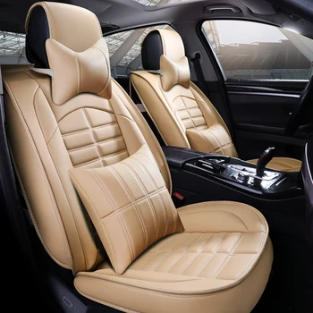 

Full Coverage Eco-leather auto seats covers PU Leather Car Seat Covers for toyota 4runner auris avensis t25 t27 camry 40 50 55