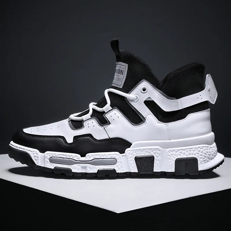 

MEN'S Shoes Autumn 2019 New Style Hight-top INS Online Celebrity Trendy Shoes Men's Korean-style Versatile MEN'S Casual Shoes Sm