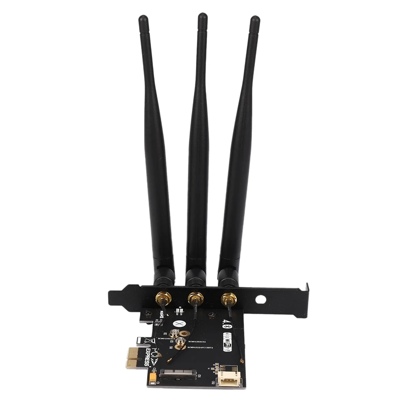 Антенны 802,11+ Bluetooth 4,1 Broadcom BCM943602CS беспроводная Wifi карта для настольных компьютеров с мини Pci-E к PCI-E 1X адаптер