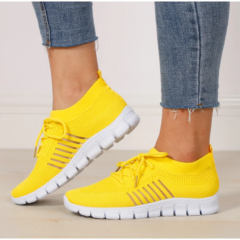 Women's Sneakers Spring Ladies Flat Shoes Casual Women Vulcanized Women 2021 Summer Light Mesh Breathable Female Running Shoes 4