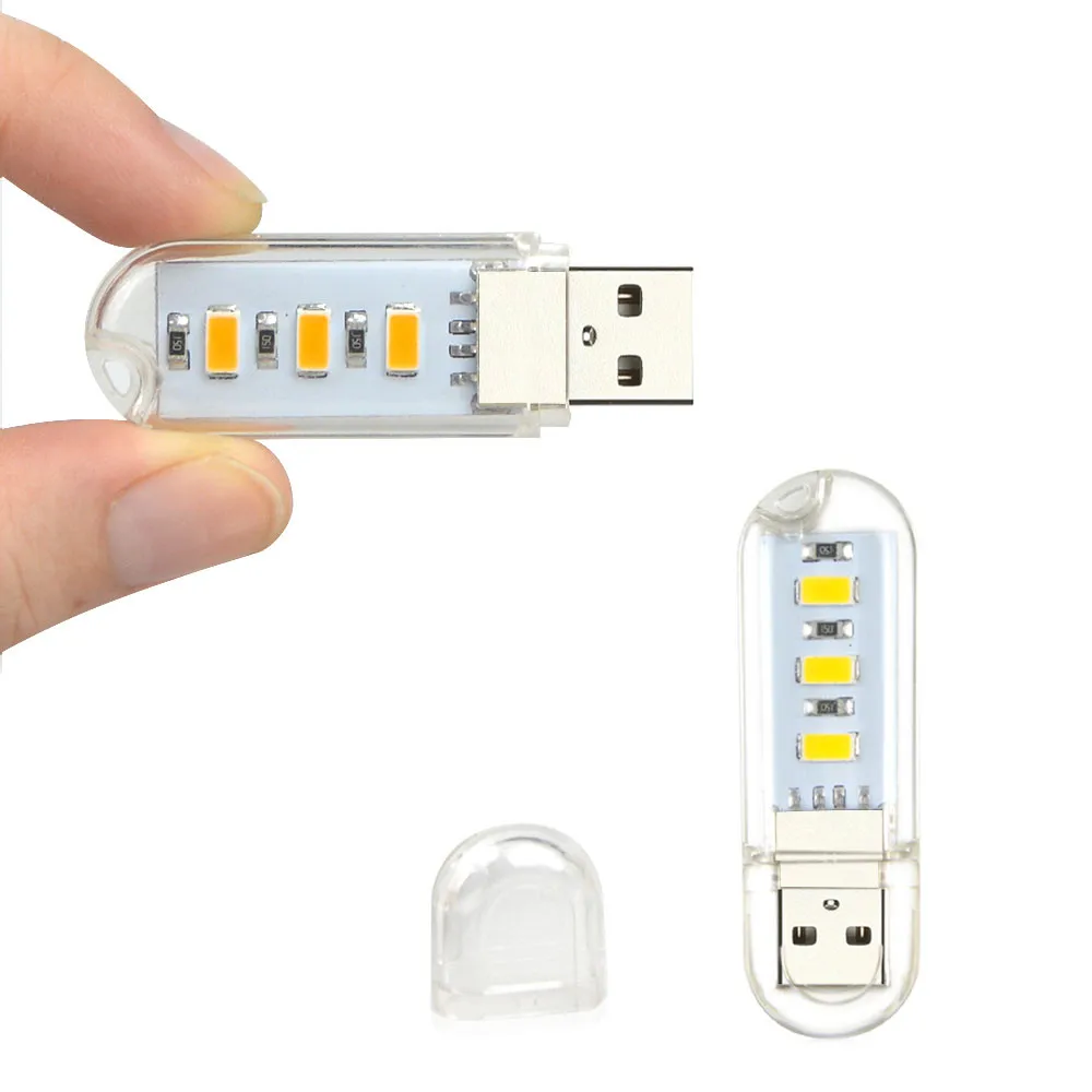 ARILU Портативный мини 3 LED USB лампа для ночного отдыха на открытом воздухе SMD 5730 ПК
