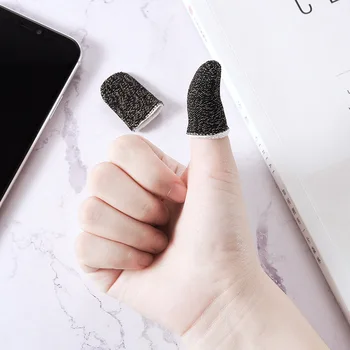 

Gaming Finger Sleeve Mobile Screen Game Controller Sweatproof Gloves PUBG COD Assist artifact 18-pin Carbon Fiber