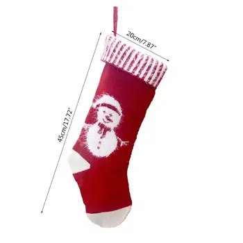 

Christmas Stockings Sock Cute Santa Claus Elk Snowman Candy Gift Bag Xmas Tree 67JB