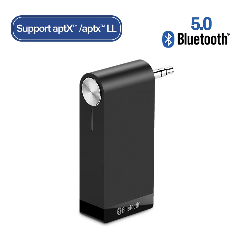 5.0 Support aptX LL Ugreen Беспроводной Bluetooth Приемник 3.5mm Jack Bluetooth Audio Музыка Приемник Адаптер Автомобилей Aux Кабель бесплатно Динамик Наушники - Цвет: 5.0 Support aptX LL