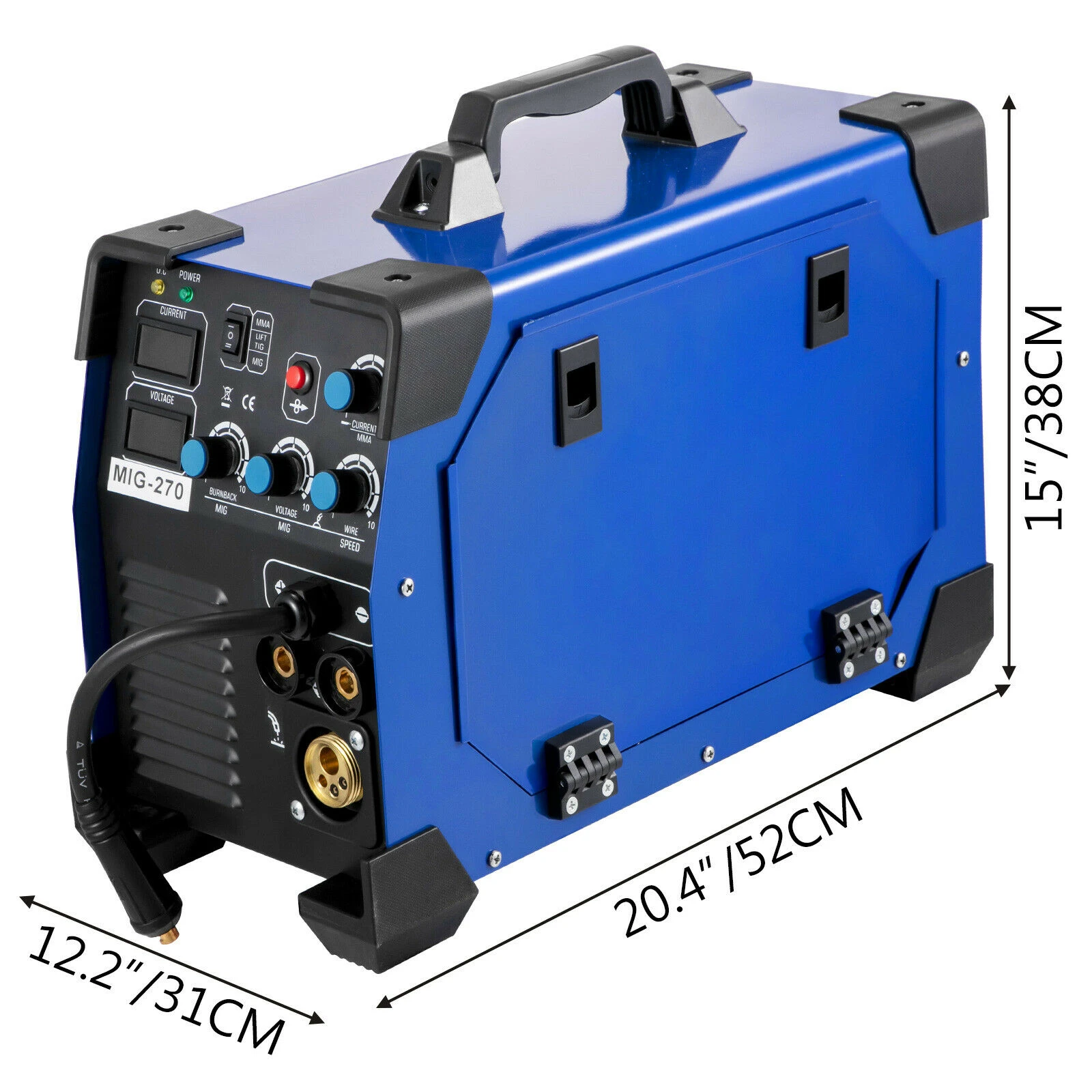 3 In 1 Mig / Mma / Tig Inverter Aluminum Welder Semiautomatic Welding